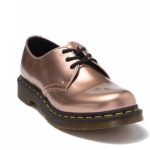 Rose Gold Doc Marten 1461 vegan Oxfords